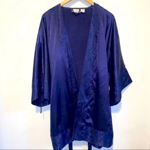 Victoria's Secret Gold Label Silky Purple Robe One Size